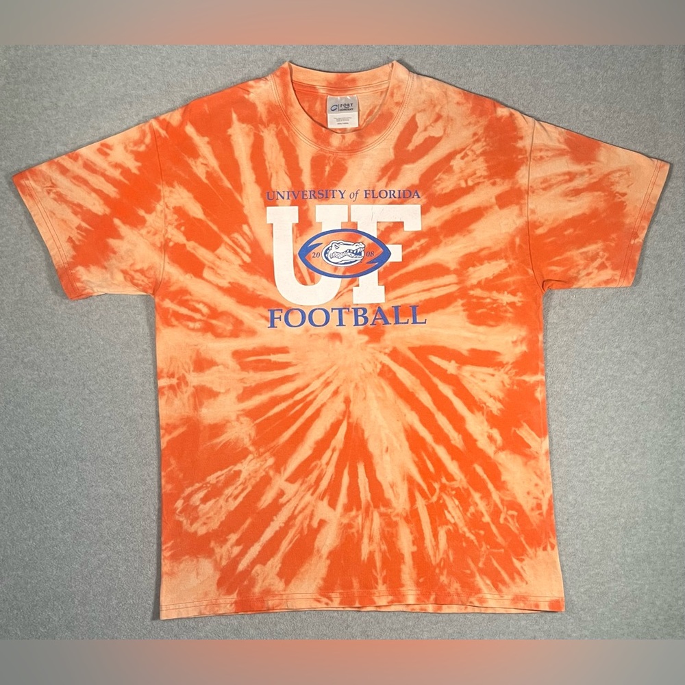 University of Florida Football Hand Made Tie Dye T Shirt US Size Medium